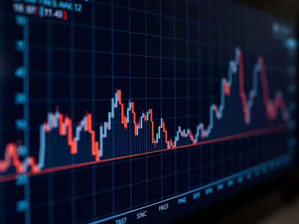 A professional financial line chart showing inflation trends